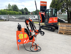 trituradora de brazo para tractor con cabezal de corte mod merlo