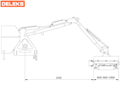 trituradora de brazo para tractor con cabezal de corte mod airone