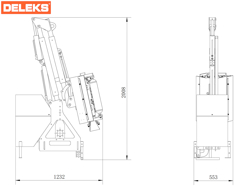trituradora de brazo para tractor con cabezal de corte mod airone