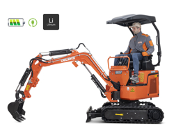 mini excavadora 1.1ton e110