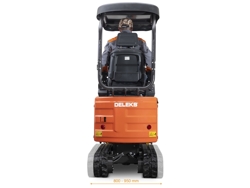 mini excavadora 1.1ton e110