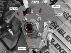 recortadora de brazo hidraulica cortasetos para tractor mod falco