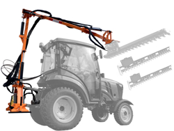recortadora de brazo hidraulica cortasetos para tractor mod falco h